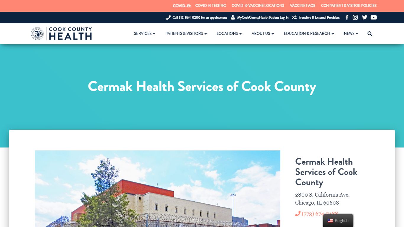 Cermak Health Services of Cook County – Cook County Health